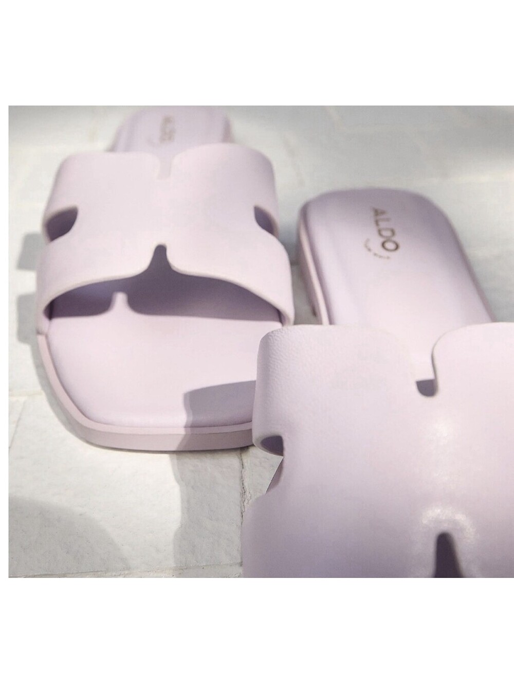 NIB Aldo Itsandal Slide sandal Size 7.5 Light Purple, Free Shipping